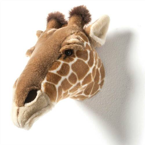 Wild and soft tier giraffe ruby brown textil 34x19