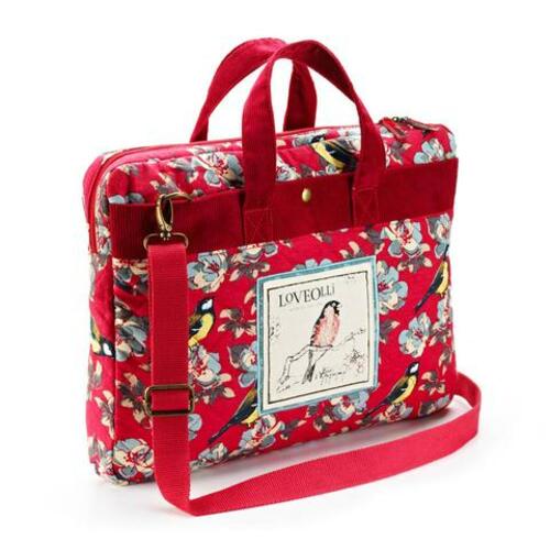 624bly blooming lovely lap top bag large