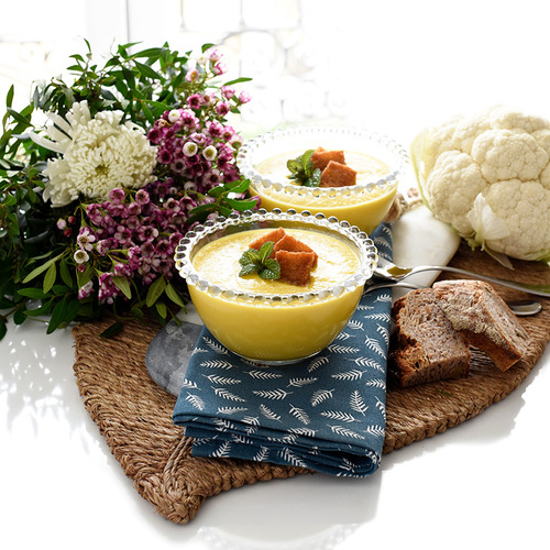 Crema de coliflor con zanahorias vc20