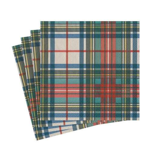 16220l caspari dress stewart tartan paper luncheon napkins 20 per package 28847948103815 1024x1024