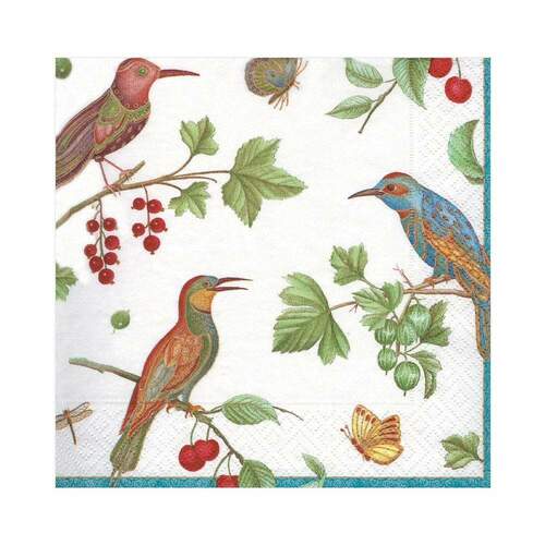 6860l caspari jeweled birds paper luncheon napkins in ivory 20 per package 28398746599559 1024x1024