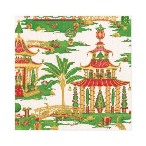 16610l caspari christmas pagodas paper luncheon napkins in white 20 per package 28127227084935 1024x1024