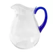 Jug001 caspari acrylic pitcher in clear with cobalt handle 1 each 15397788352647 1024x1024