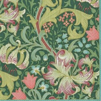 Golden lily forest decorative napkins caspari museum outlets