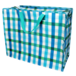 31878 2 blue ginham jumbo bag