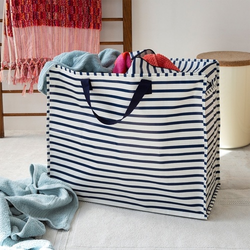 31258 navy stripe jumbo bag lifestyle